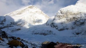 Khumbu Icefall from Everest Base Camp