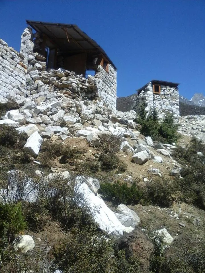 Pangboche Earthquake Damage