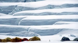 Camp 1 at 19,500' in the Western Cwm