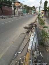 down power lines in Kathmandu