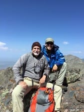 Alan and Andy on the summit of Crestone Needle