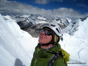 Samuli, “Sammy”, Mansikka, on Alpamayo in 2012