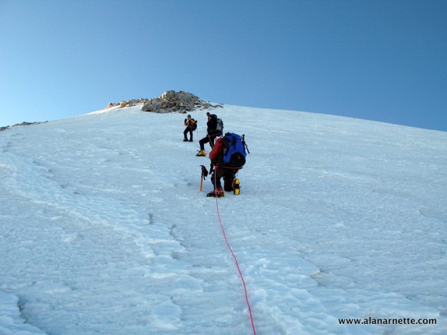 Nearing the summit of Orizaba at 18,880/5754'