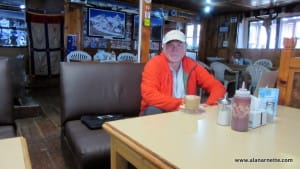 Alan at Namche Bazaar Coffee House