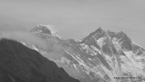 Everest and Lhotse from Everest View Hotel