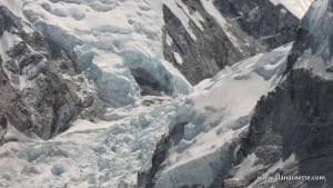 Hanging serac over the Icefall