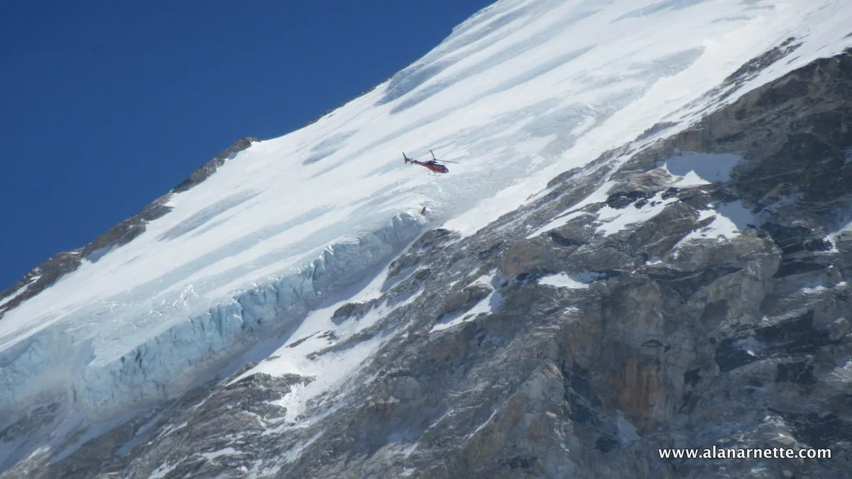 Ferrying summit rope to Camp 1 for Everest 2016