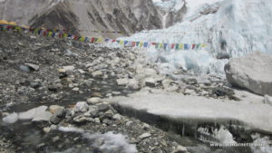 Running Stream at Everest 2016 Base Camp