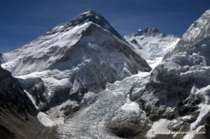 Climbing in the Khumbu Icefall