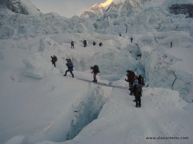 Sherpas in Icefall