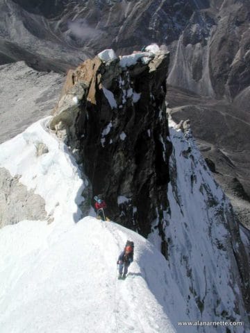 Camp 2 on the Pillar on Ama Dablam in 2000