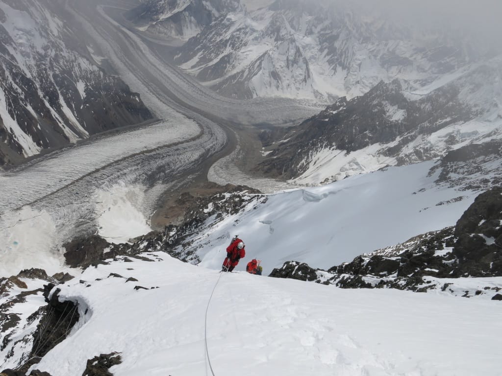 Approaching Camp 3 on K2 in 2014 by Alan Arnette