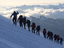 Mike Hamill leading Elbrus Team