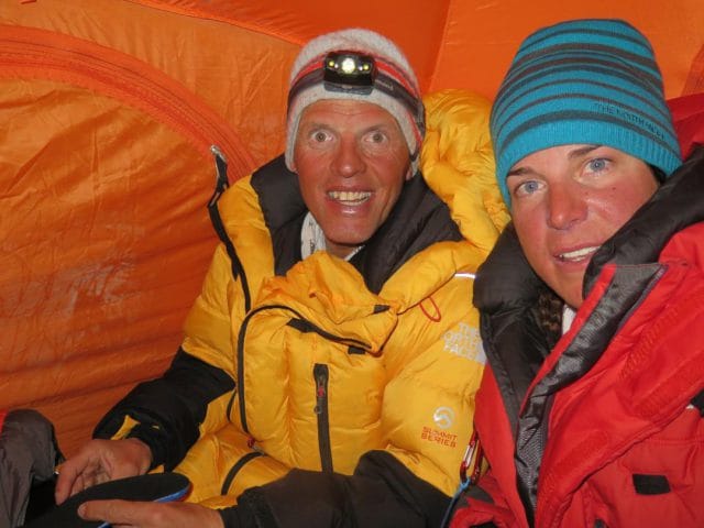 Simone Moro and Tamara Lunger