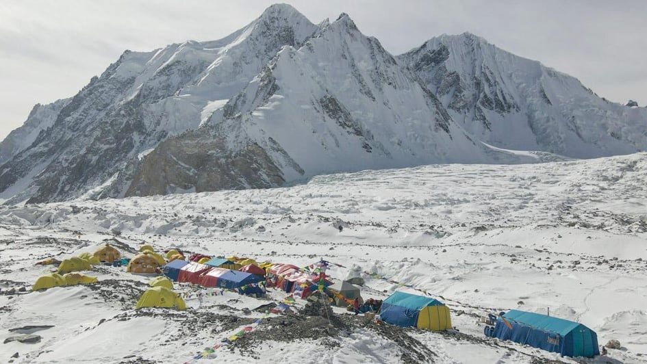 K2 Winter 2020/1 Base Camp. Courtesy of John Snorri