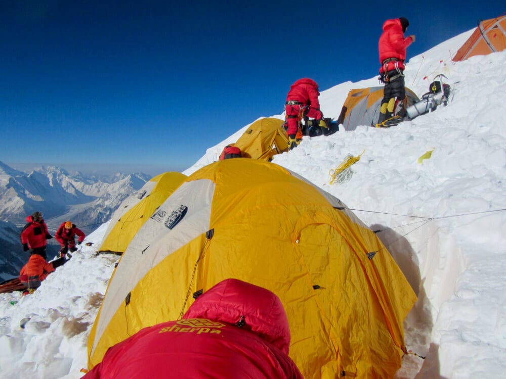 Camp 3 on K2 in 2014. ©www.alanarnette.com