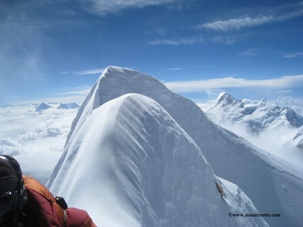 2013 Manaslu "summit." Photo by Alan Arnette