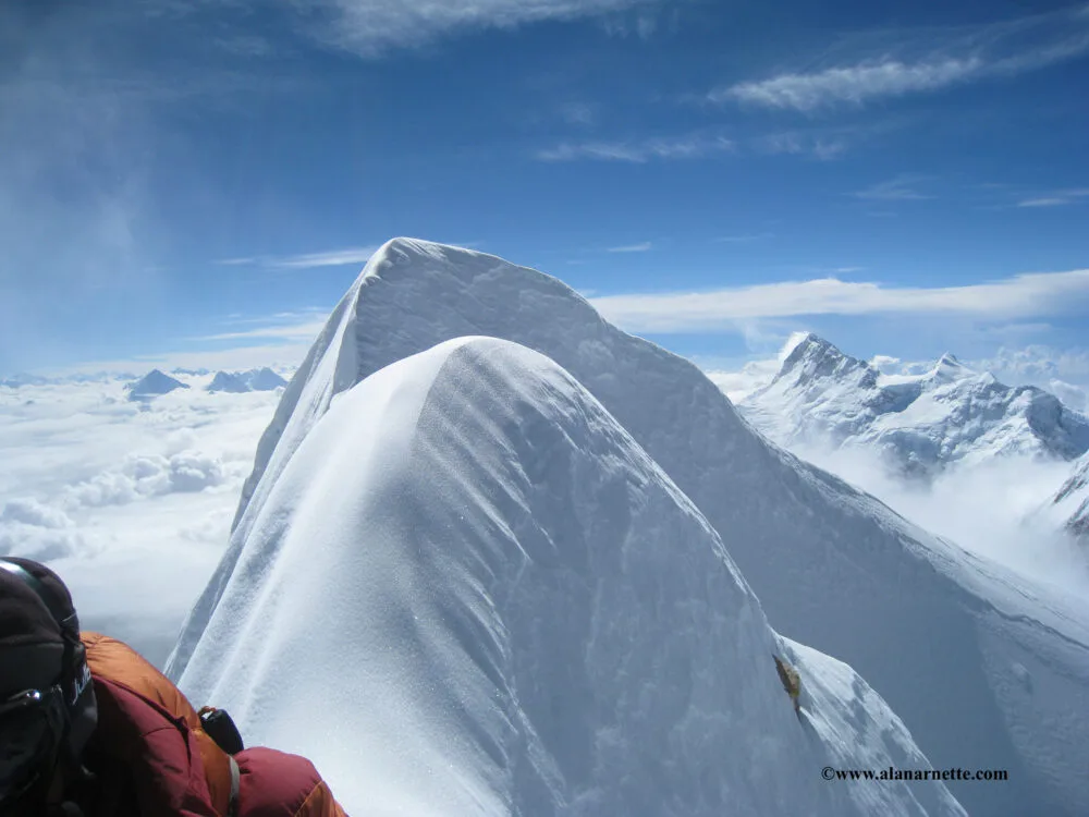 2013 Manaslu "summit." Photo by Alan Arnette