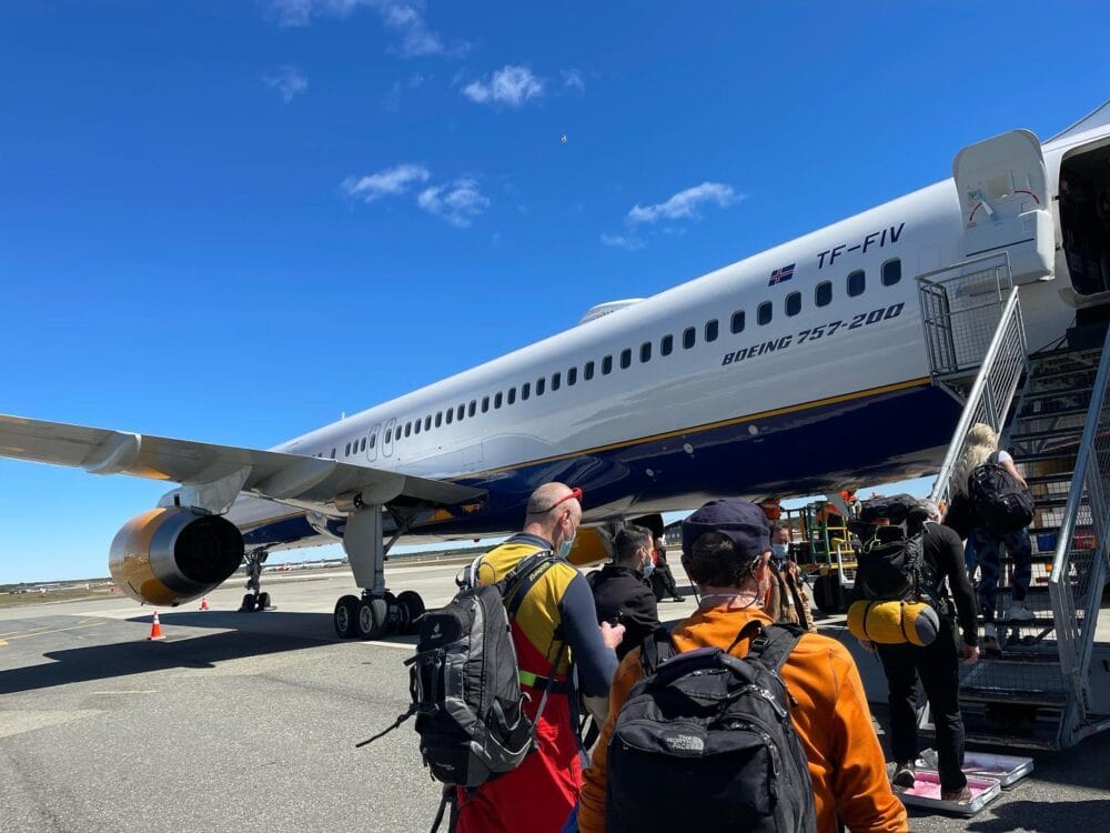 Leaving for Antarctica. Courtesy of Madison Mountaineering