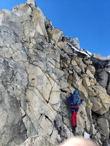 Part of the Icefall Bypass on Nuptse. Courtesy of marc Batard