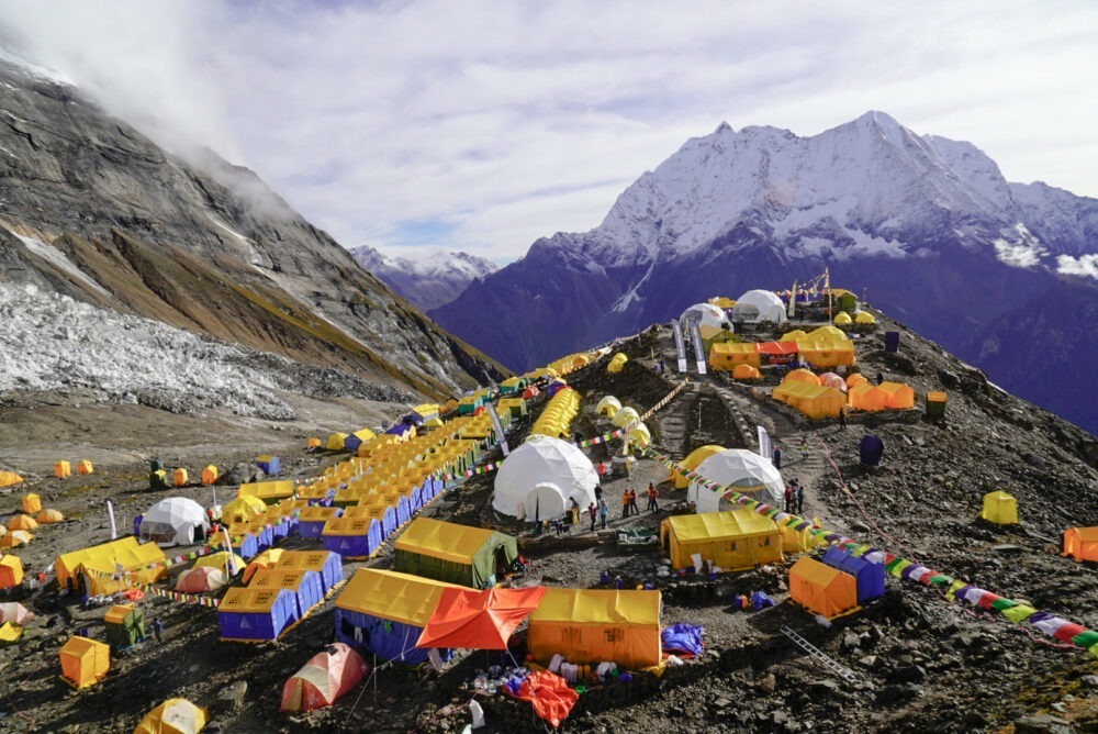 Seven Summits Treks Manaslu 2022 Base Camp. Courtsey of Pasang Rinzee Sherpa