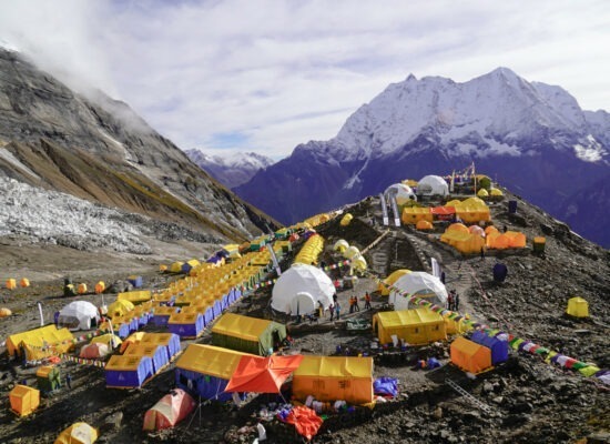 Seven Summits Treks Manaslu 2022 Base Camp. Courtsey of Pasang Rinzee Sherpa