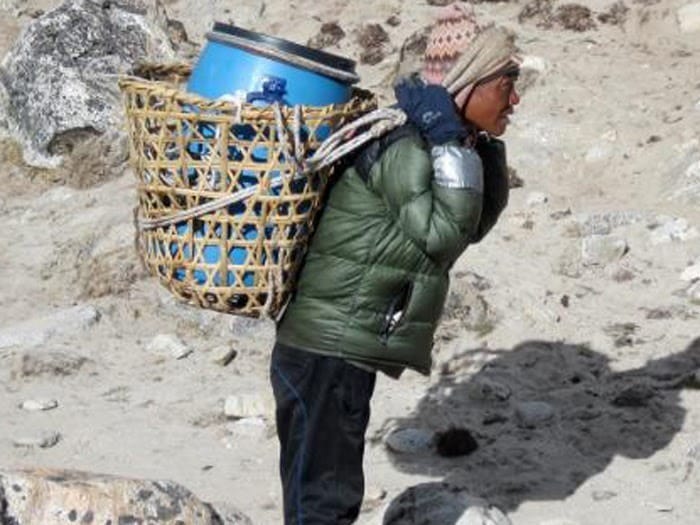 toilet drum from Base Camp