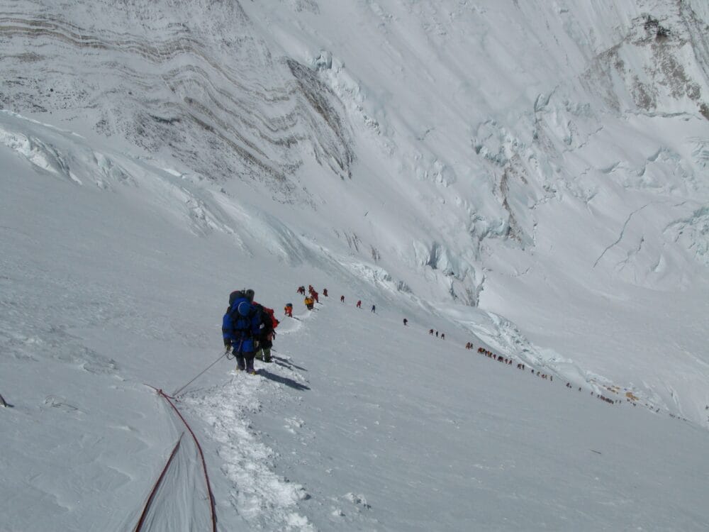 Lhotse Face May 20 2008 by Alan Arnette