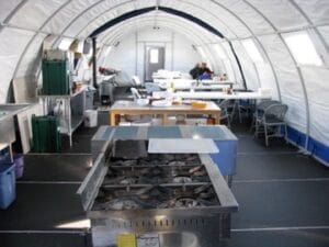 ALE Dining Tent at Union Glacier Mt Vinson