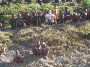 Locals at Bilogia West Papua New Guinea for Carstensz Pyramid