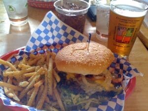 Celebration Burger at Talkentena West Rib after Denali