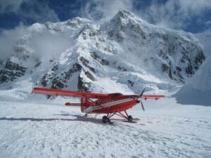 Flying to the Glacier on Denali