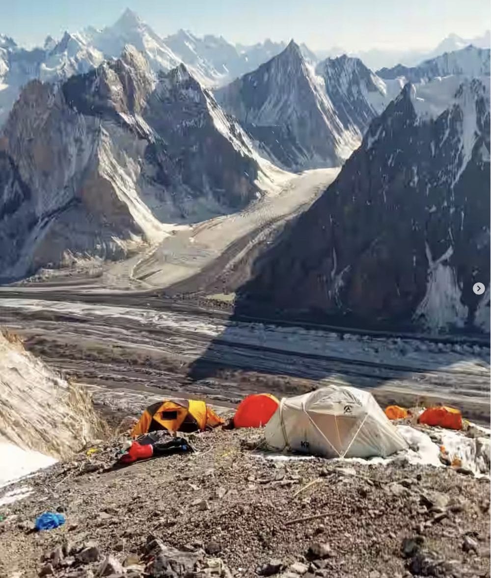 Broad Peak C2 in 2025. Courtesy of Łukasz Supergan