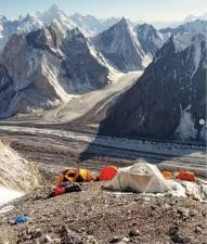 Broad Peak C2 in 2025. Courtesy of Łukasz Supergan