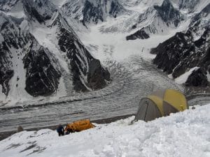 Broad Peak C2 in 2006. Courtesy of Alan Arnette