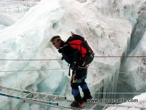 Dave Hiddleston in the Icefall