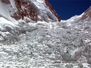 Lower Icefall as seen from Basecamp