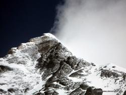 Everest Summit Pyramid viewed from South Col in 2008