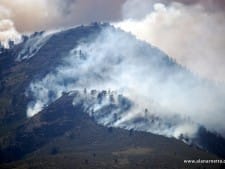 Fire just outside Ft. Collins city limits west of Horsetooth Reservoir. Heavy water and fire retardant drops all day to protect surrounding homes seemed to have stopped this flare up but main fire is moving north. June 11 5PM